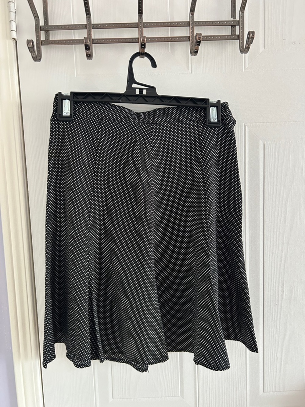 Black Polka Dot Skater Skirt